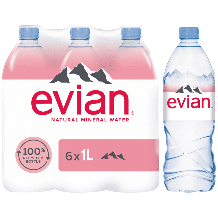 Evian Μεταλλικό Νερό 6x1 lt