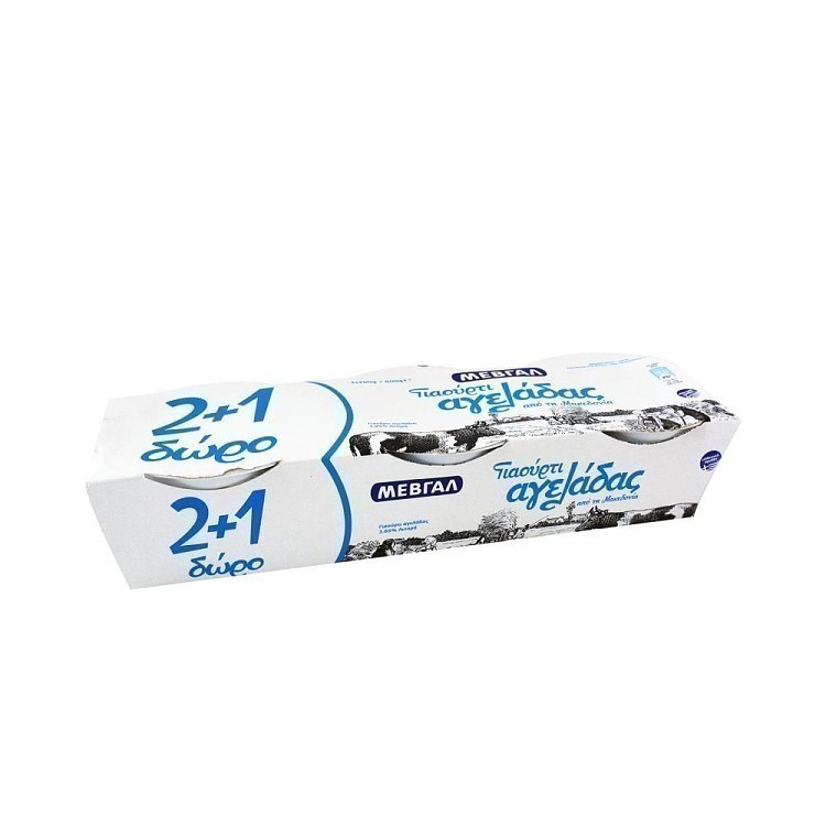 Μεβγάλ Γιαούρτι Αγελάδος 3,85% 3x200gr