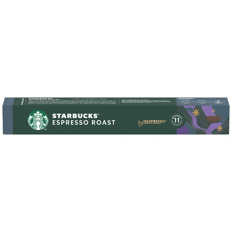 Starbucks Espresso Roast Κάψουλες Συμβατές Με Μηχανές Nespresso* 57gr