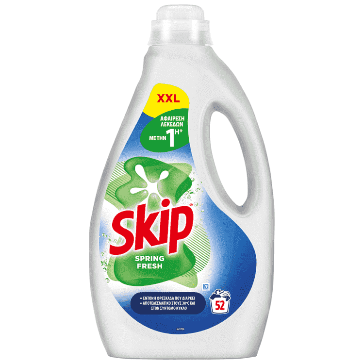 Skip Υγρό Απορρυπαντικό Πλυντηρίου Ρούχων Spring Fresh 52μεζ 2,6lt