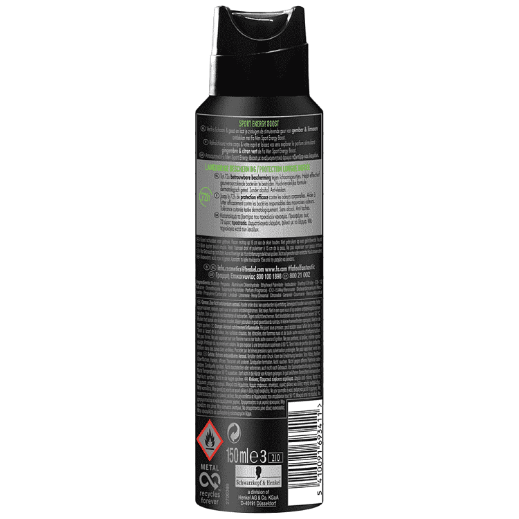 Fa Men Αποσμητικό Σώματος Sport Energy Boost 150ml