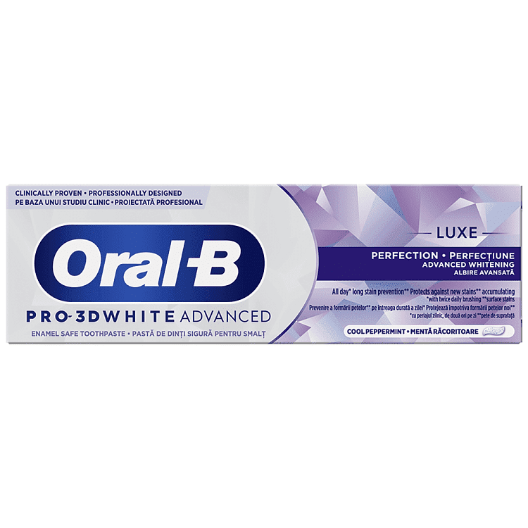 Oral b 3d White Advanced Οδοντόκρεμα 75ml