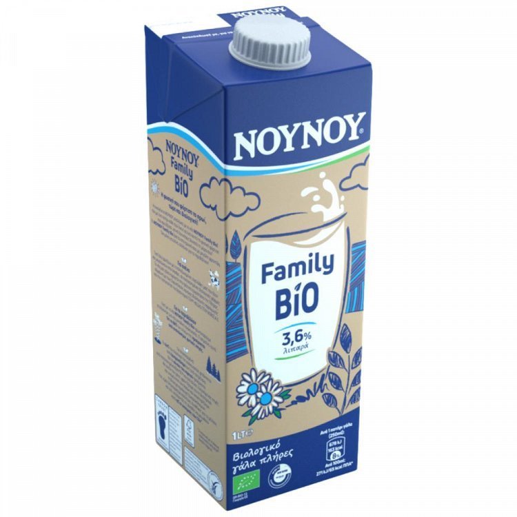 ΝΟΥΝΟΥ Family Γάλα Βιολογικό Πλήρες 1lt