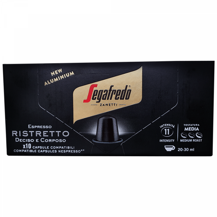 Segafredo Espresso Κάψουλες Ristretto 10τεμ 51gr