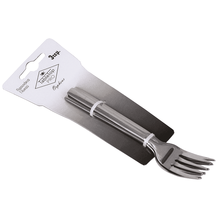 Tabletop Pro Orpheus Πιρουνάκι Γλυκού Inox Σετ 3τεμ