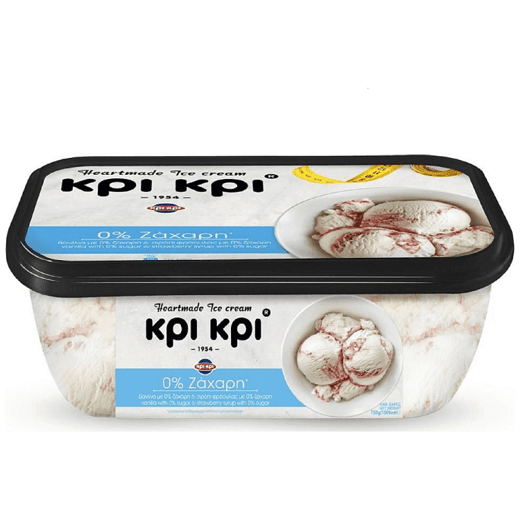 Κρι Κρι Heartmade Παγωτό 0% Ζάχαρη 750gr