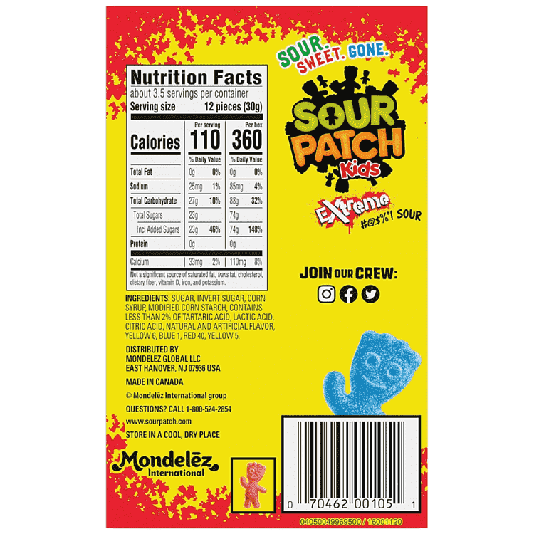 Sour Patch Kids Ζαχαρωτά 99gr