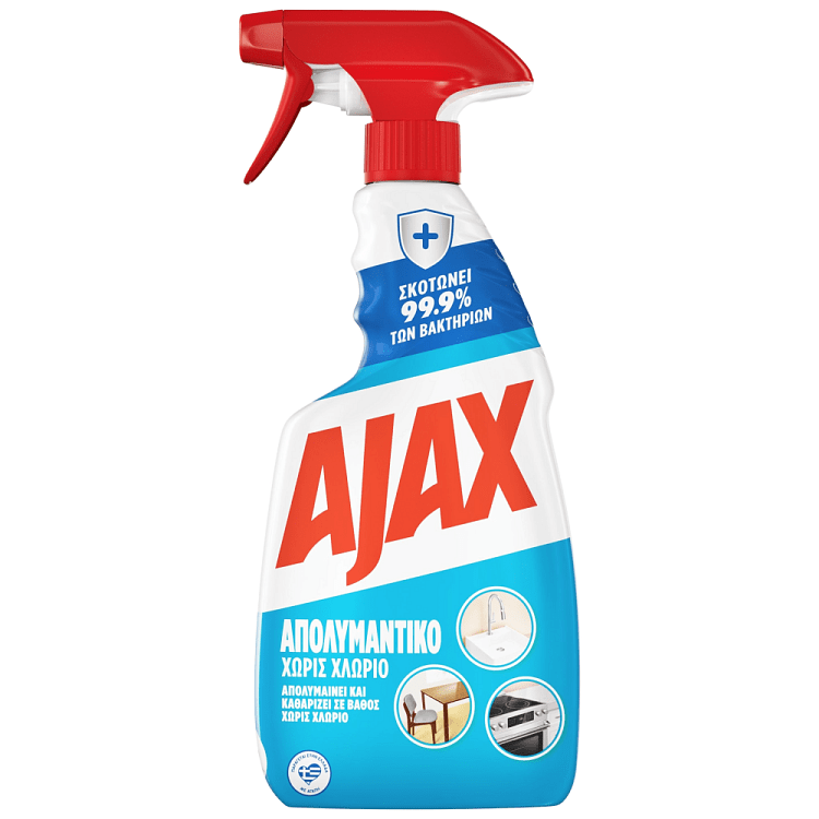 Ajax Απολυμαντικό Χωρίς Χλώριο Καθαριστικό Spray Αντλία 500ml