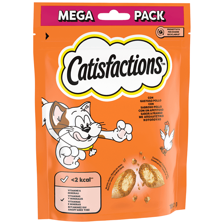 Catisfaction Σνακ Γάτας Κοτόπουλου 180gr