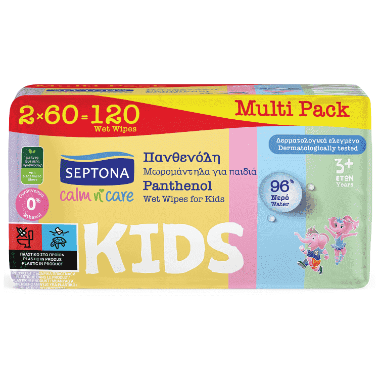 Septona Μωρομάντηλα Calm Πανθενόλη 2x60τεμ