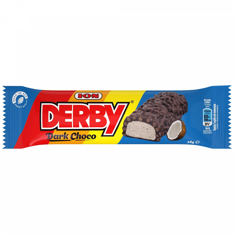 ΙΟΝ DERBY Σοκολάτα Υγείας-Crisp Rise & Καρύδα 38gr