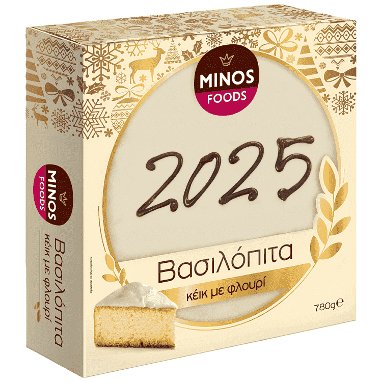 Minos Βασιλόπιτα Κέικ Με Φλουρί 780gr