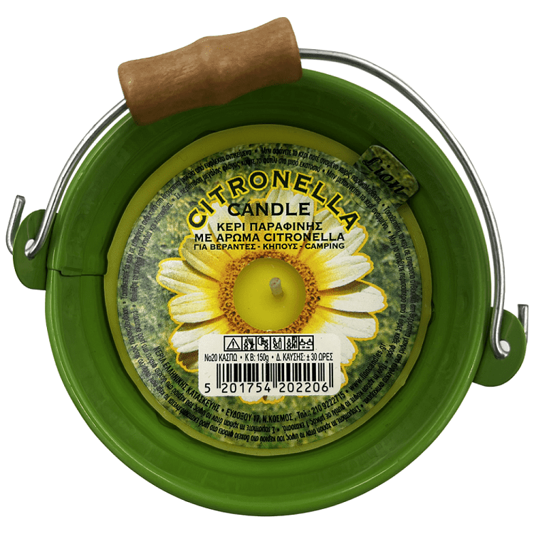 Lion Kερί Σιτρονέλα Χρωματιστό Κουβαδάκι