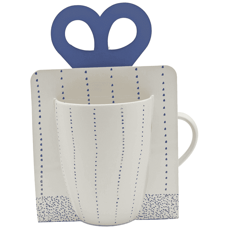 Tabletop Basics Κούπα Πορσελάνης Blue Dots2 340ml