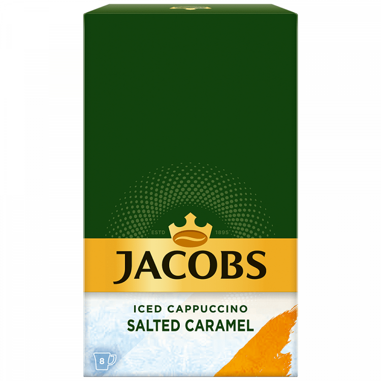 Jacobs Καφές Iced Cappuccino Salted Caramel 8τεμ 142,4gr