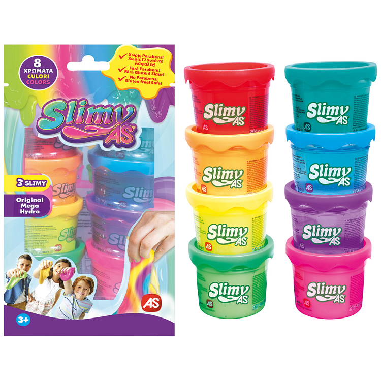 Slimy Σετ Χλαπάτσα 8 Βαζάκια 20Ζ Σε Σακούλα