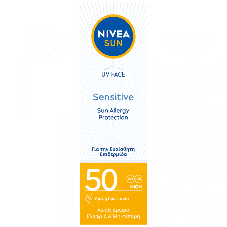 Nivea Sun Sensitive Κρέμα Προσώπου SPF50 50ml