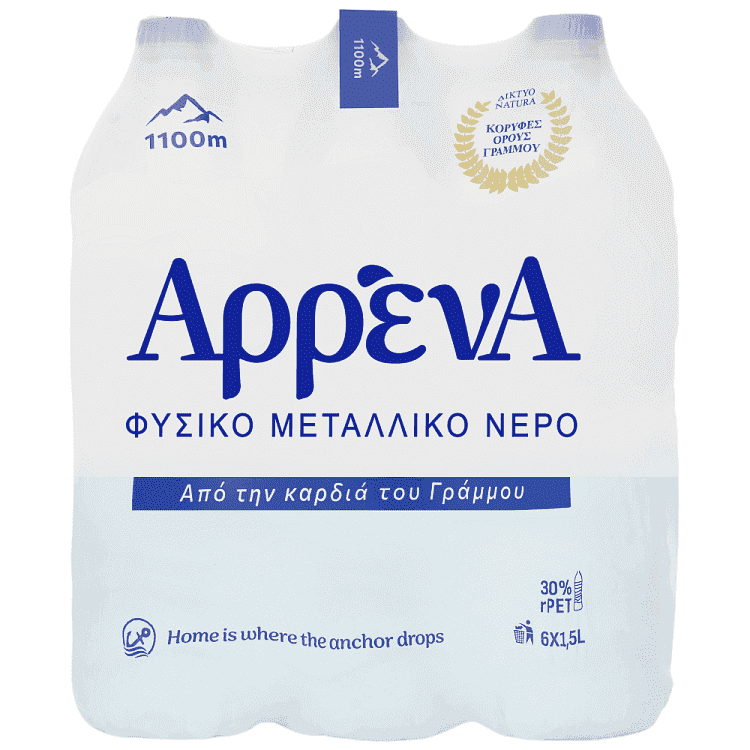 Arrena Φυσικό Μεταλλικό Νερό 6x1,5lt