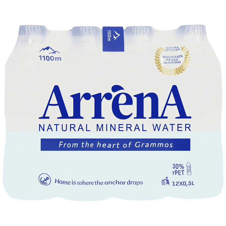 Arrena Φυσικό Μεταλλικό Νερό 12x500ml