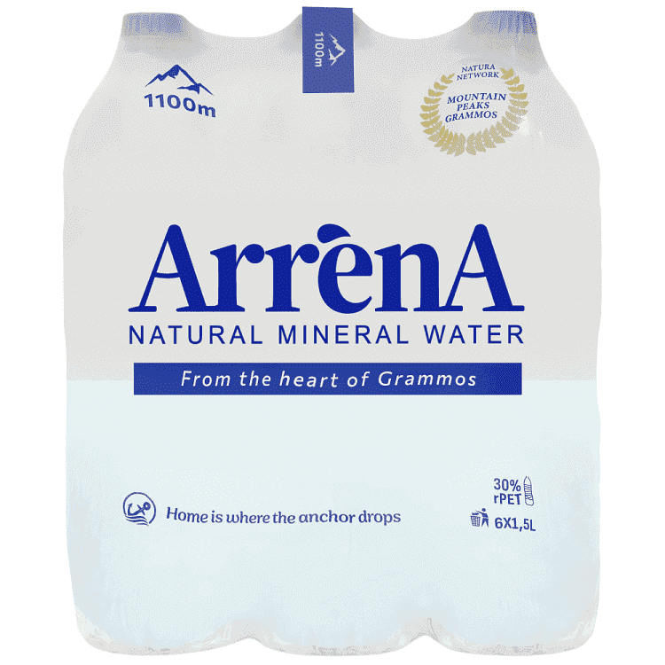 Arrena Φυσικό Μεταλλικό Νερό 6x1,5lt