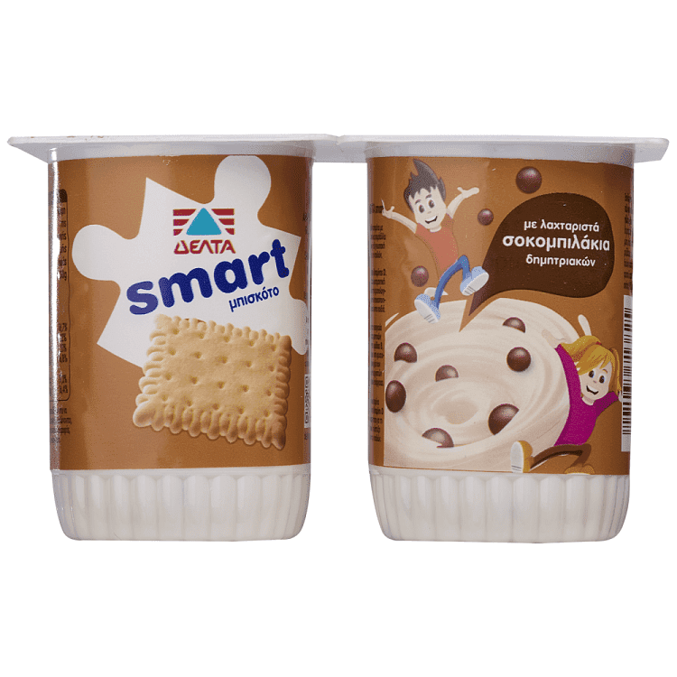 ΔΕΛΤΑ Smart Επιδόρπιο Γιαουρτιού Μπισκότο 2x140gr