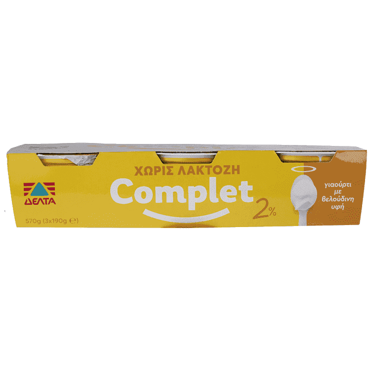 Complet Γιαούρτι Χωρίς Λακτόζη 190gr 3τεμ