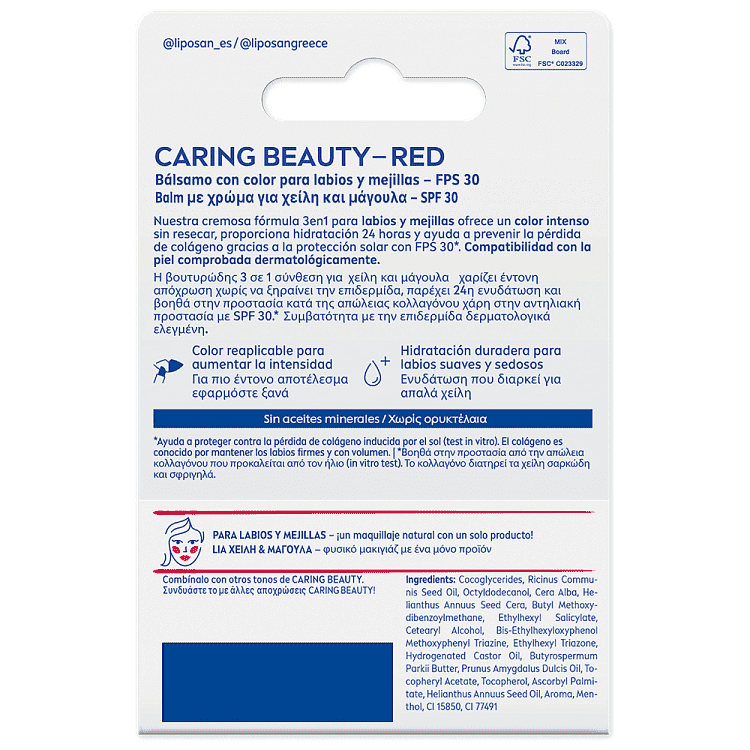 Liposan Caring Beauty Red 4,8gr