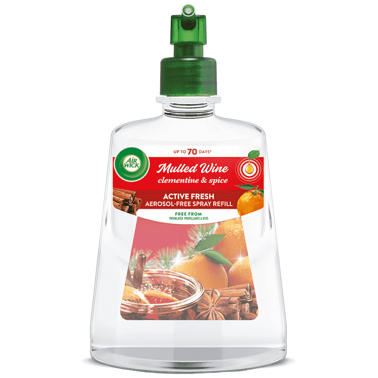 Airwick Active Fresh Αρωματικό Χώρου Mulled Wine 228ml