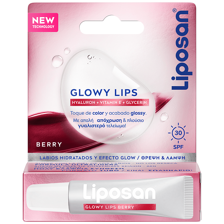 Liposan Glowy Lips Mούρο SPF30 5,2gr