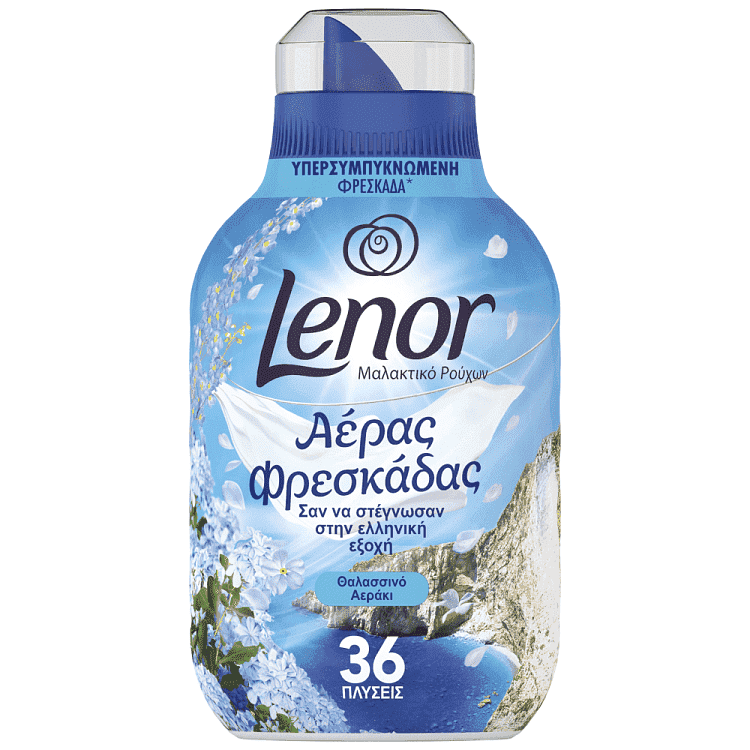 Lenor Μαλακτικό Ρούχων Θαλασσινό Αεράκι 36μεζ 504ml