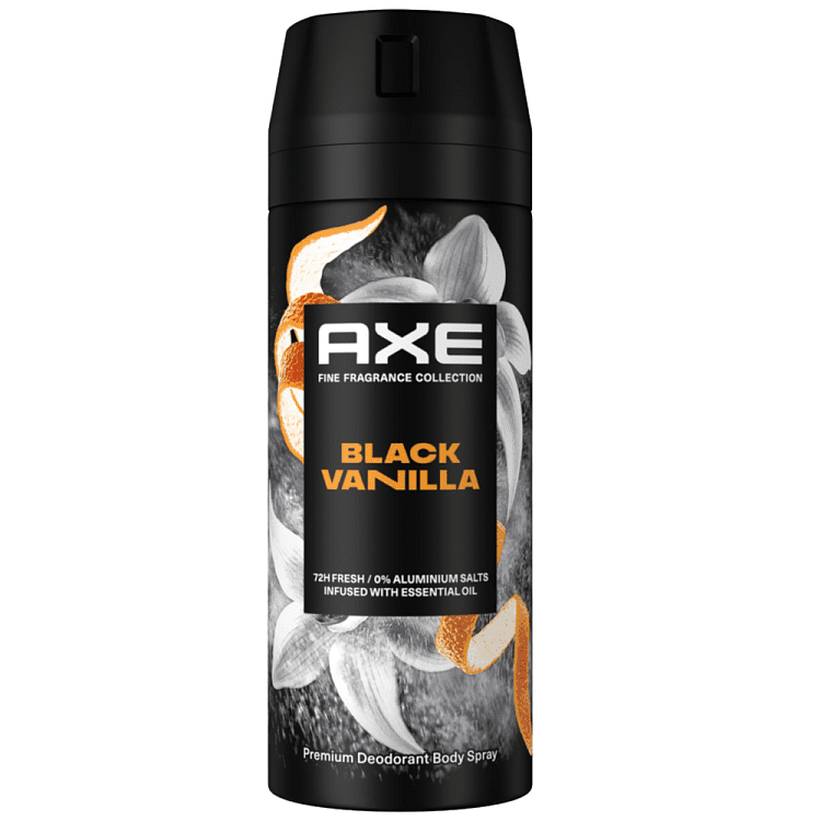 Axe Αποσμητικό Σπρέυ Σώματος Black Vanilla 150ml