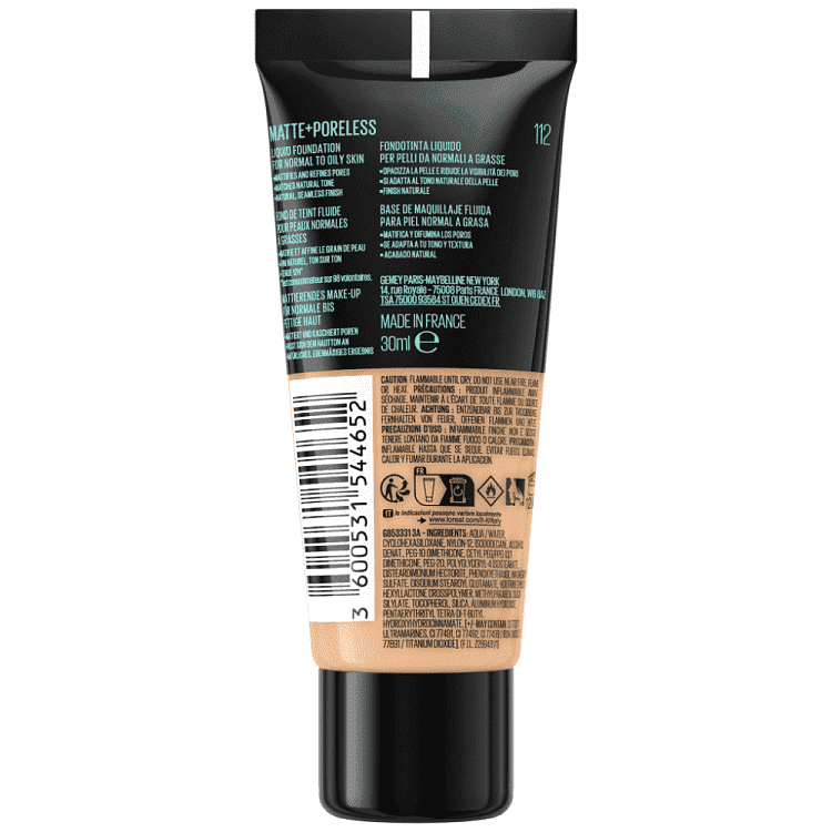 Maybelline New York Fit Me Matte Foundation 112 Soft Beige