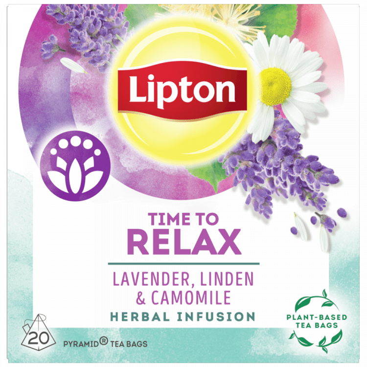 Lipton Τσάι Time To Relax Πυραμίδες 20 φακελάκια
