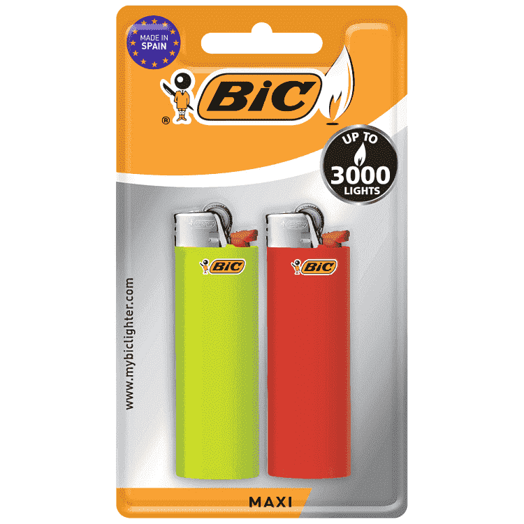 Bic Maxi Αναπτήρας Ασφαλείας Li J26 2τεμ