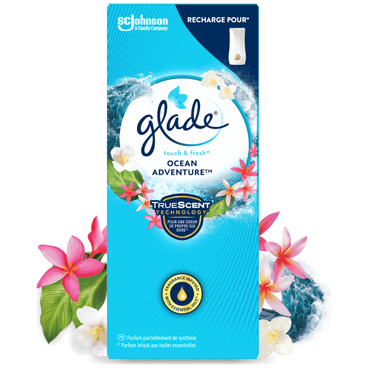 Glade Touch & Fresh Αποσμητικό Μπάνιου Ocean Adventure Ανταλλακτικό