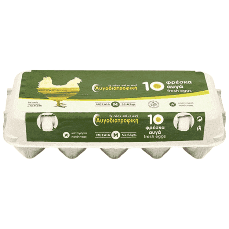 Αυγοδιατροφική Αυγά 10άδα 53 - 63G (M)