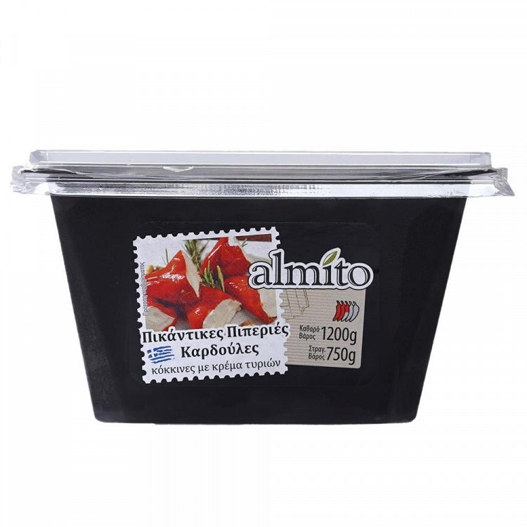 Almito Πικάντικες Κόκκινες Πιπεριές Γεμιστές Με Κρέμα Τυριών Τιμή Κιλού