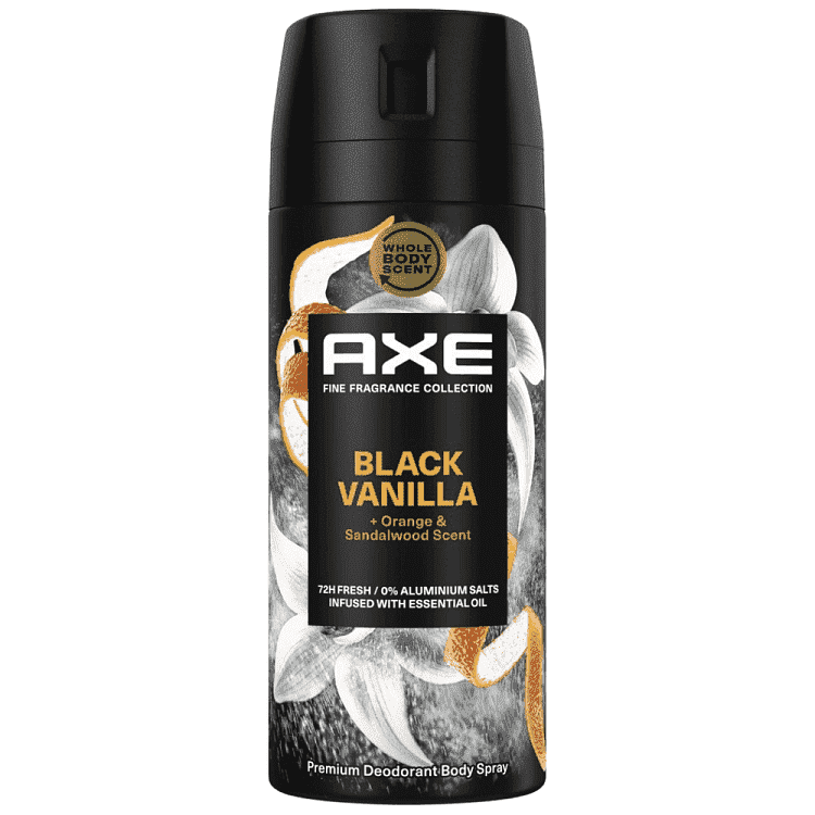 Axe Αποσμητικό Σπρέυ Σώματος Black Vanilla 150ml