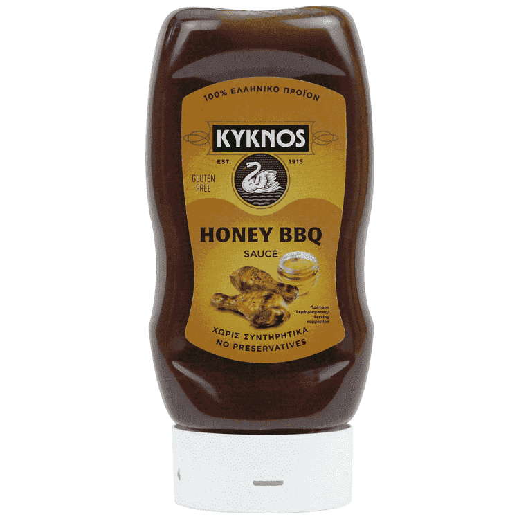 Kyknos Σάλτσα BBQ Top Down Χωρίς Γλουτένη Μέλι 370gr