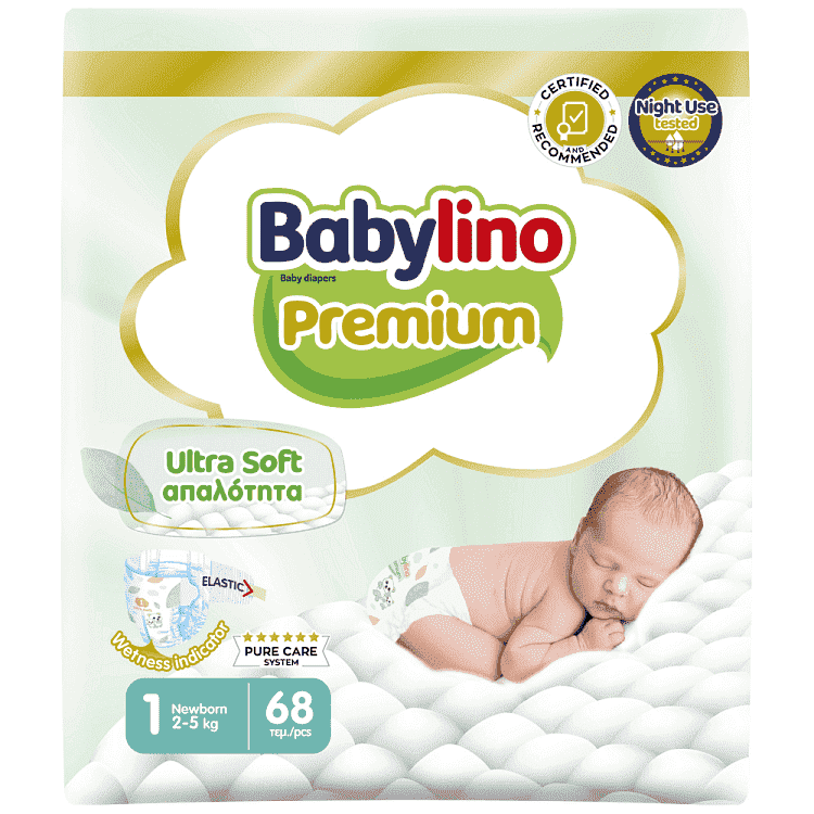 Babylino Premium Newborn No 1 2-5kg 68τεμ