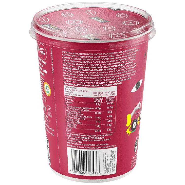 Tsakiris Sticks Cups Spicy Hot 60gr