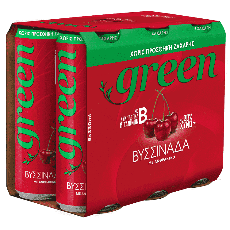 Green Βυσσινάδα Κουτί 6x330ml