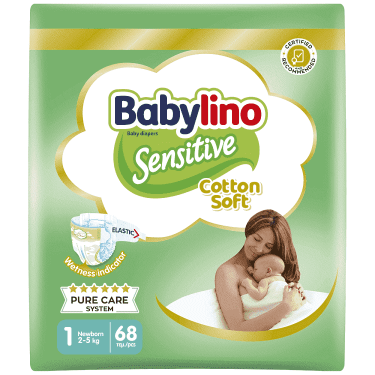 Babylino Sensitive Newborn No 1 2-5kg 68τεμ