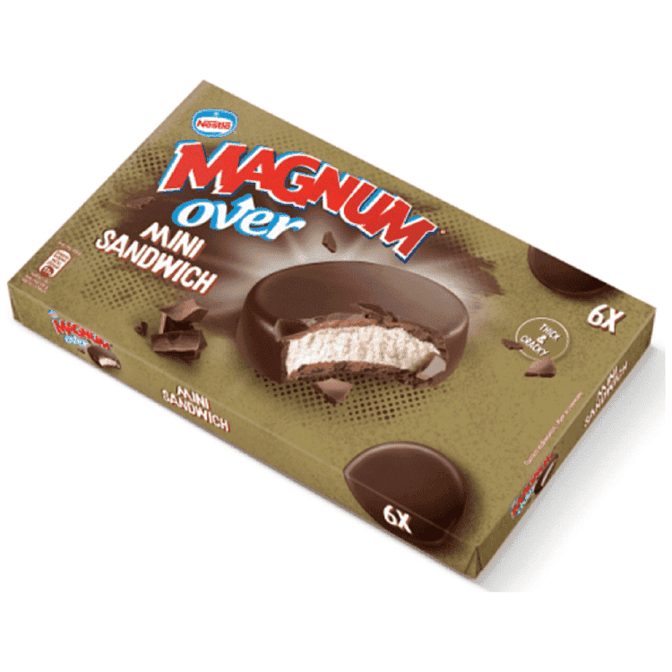 Magnum Παγωτό Over Sadwich 6x58gr 840ml
