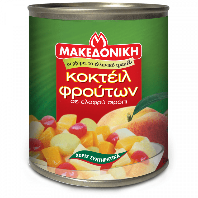 Μακεδονική Κομπόστα Κοκτέιλ Φρούτων 822gr