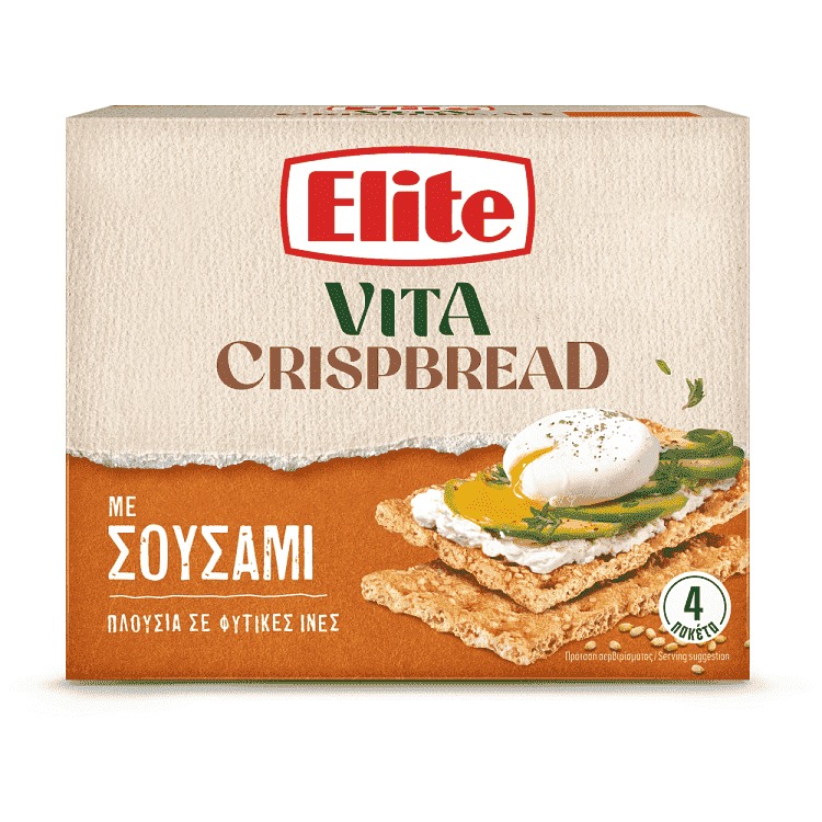 Elite Vita Crispbread Με Σουσάμι 240gr