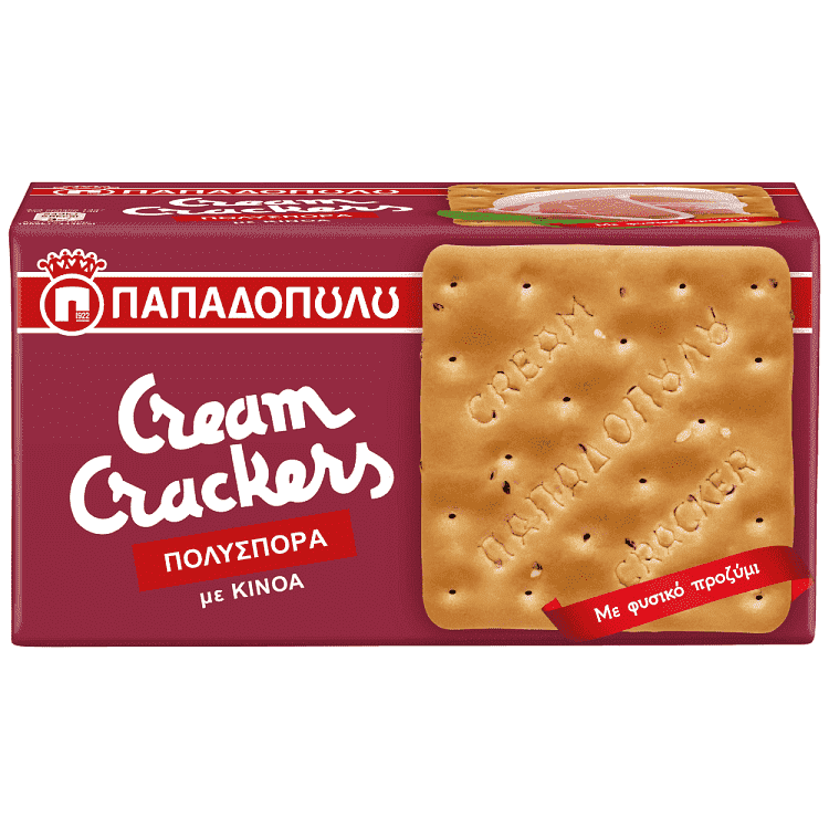 Παπαδοπούλου Cream Crackers Πολύσπορα 195gr