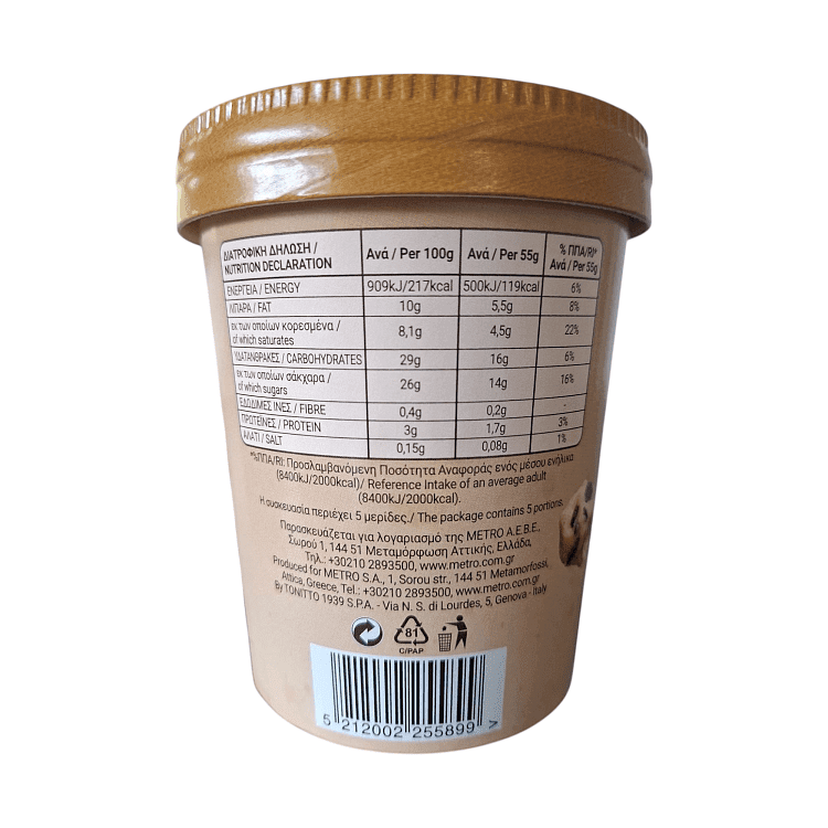 Dolcetto Mio Choco Cookie Dough 275ml 500ml