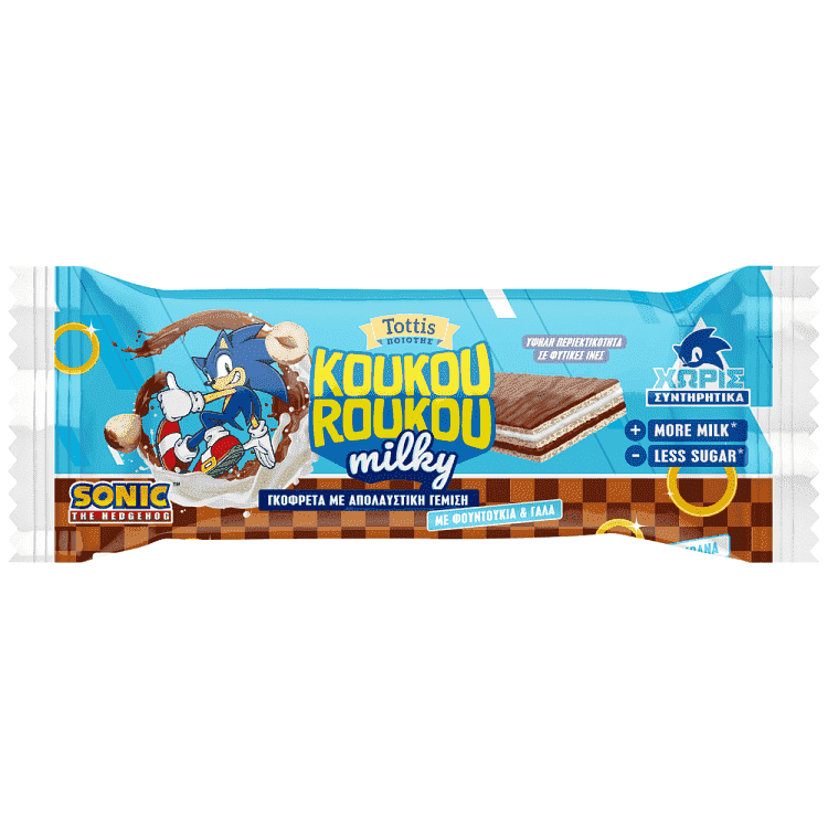 Koukouroukou Milky Γκοφρέτα 25gr