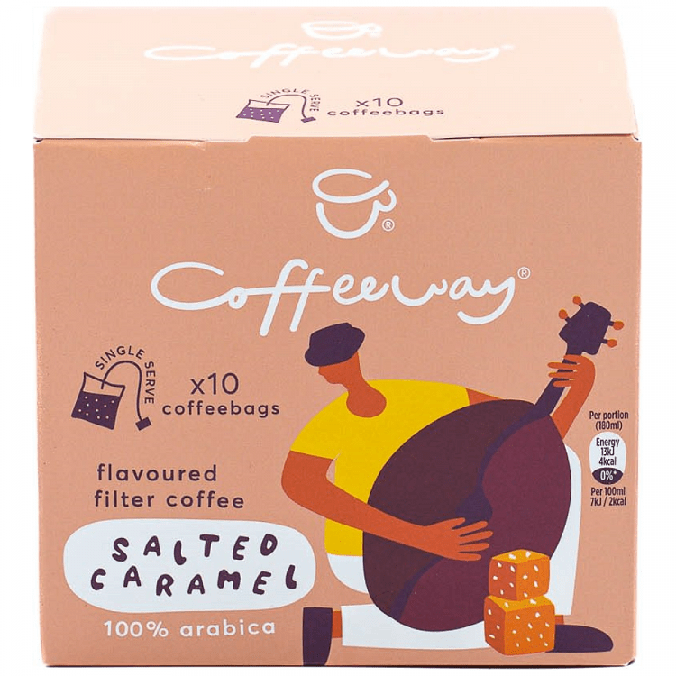 Coffeeway Καφές Φίλτρου Ατομικές Μερίδες Salted Caramel 10τεμ 7,5gr